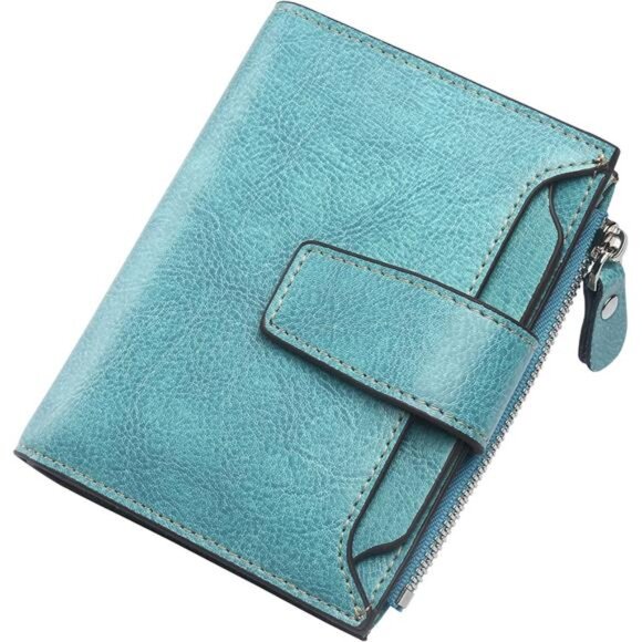 Handbags - New Small Compact Women Wallet RFID Blocking Genuine Leather Bifold Purse
